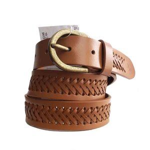 Crew Clothing Leather Braided Belt Men's Size Small or 32